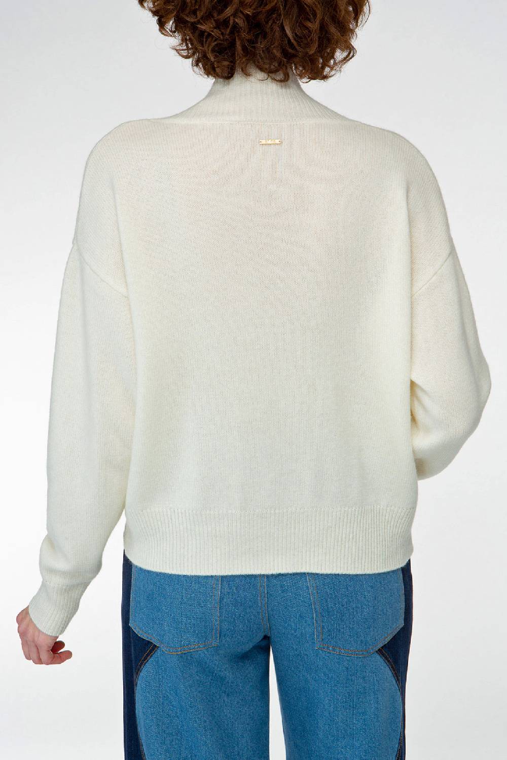 IVI GmbH SOLID KNIT Cardigan Mit Aufgesetzten Taschen Weiß