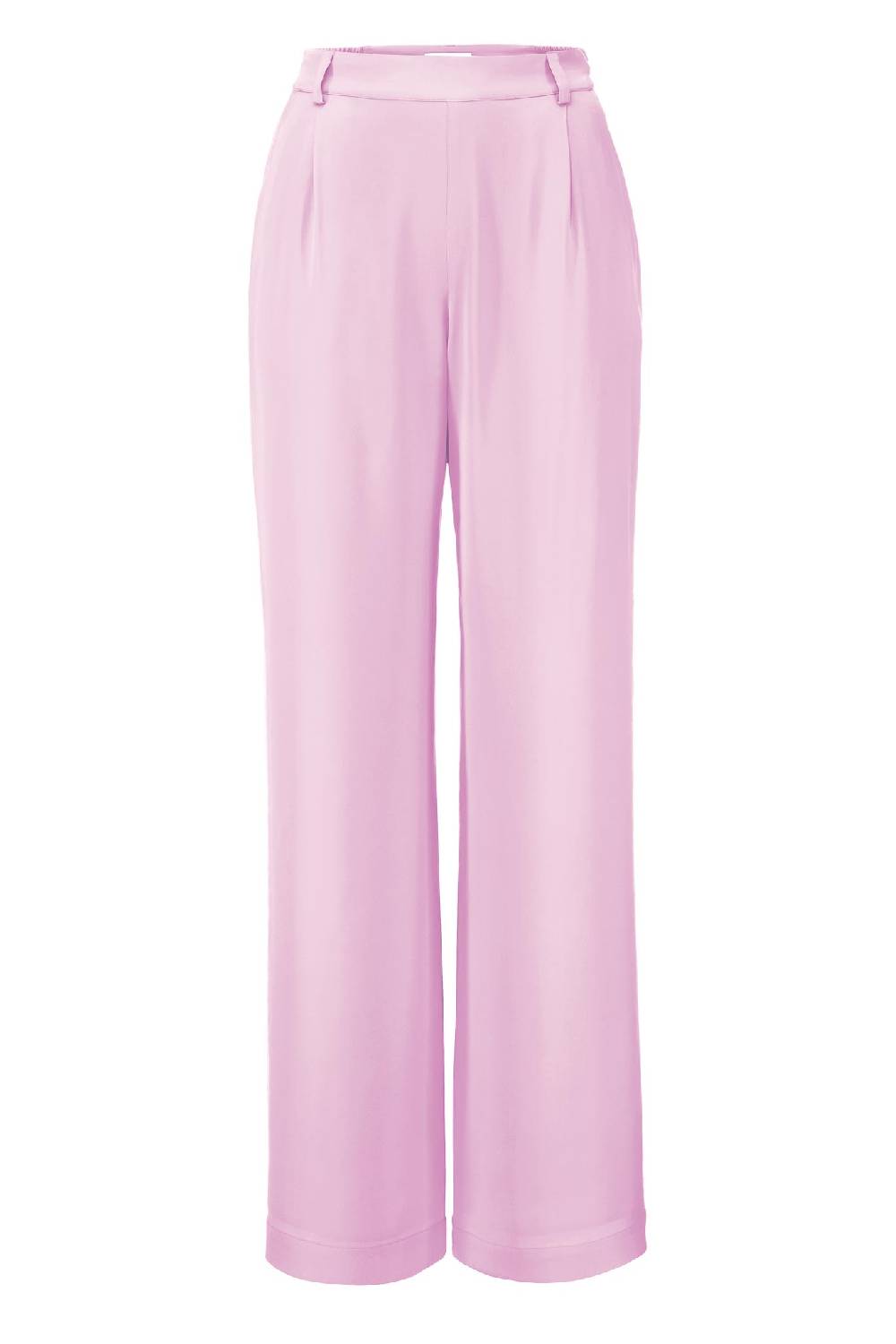 IVI GmbH SOLID SILK Seidenhose mit weitem Bein bright rose