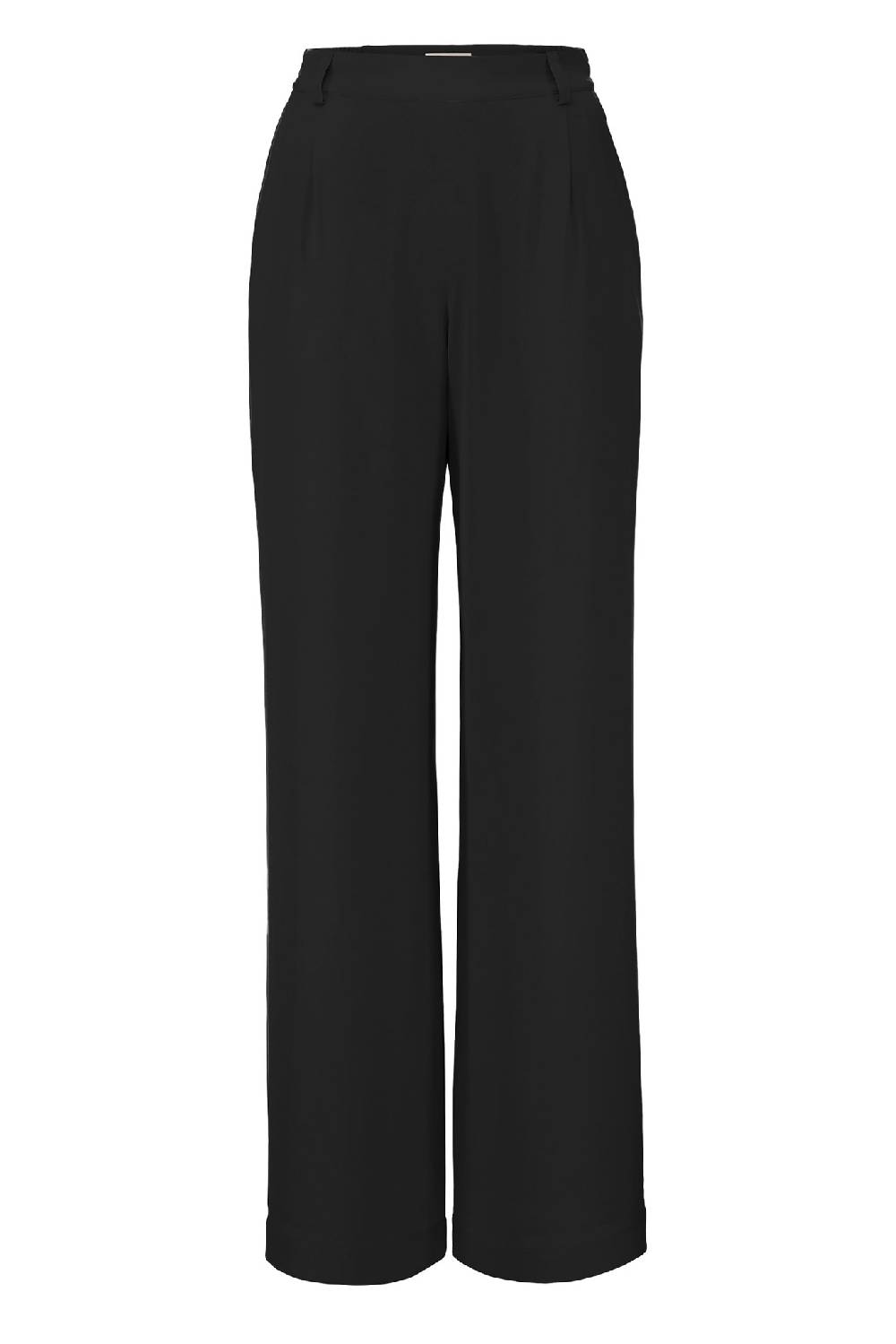 IVI GmbH SOLID SILK Seidenhose mit weitem Bein schwarz