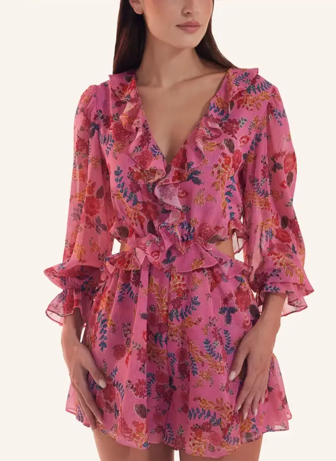 ADLYSH Abendkleid JUMPSUIT DAHLIA FLOWERS