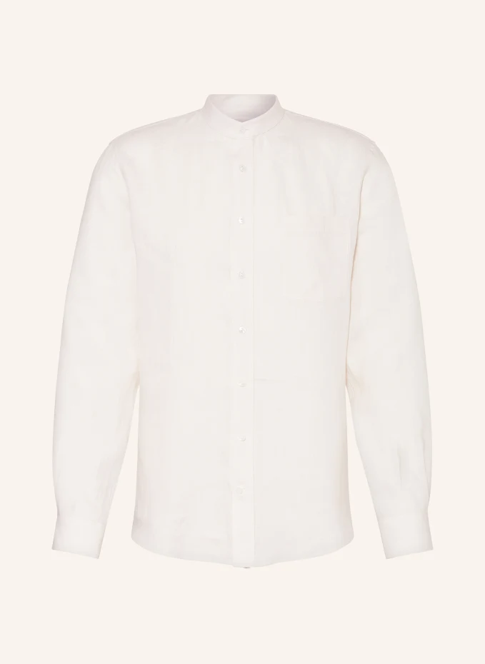 AGNONA Leinenhemd Regular Fit Mit Stehkragen