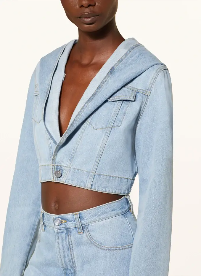 ALAÏA Cropped-Jeansjacke