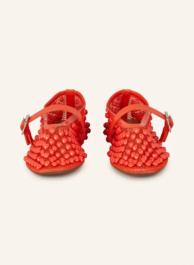 ALAÏA Mary-Jane-Ballerinas Mit Schmucksteinen