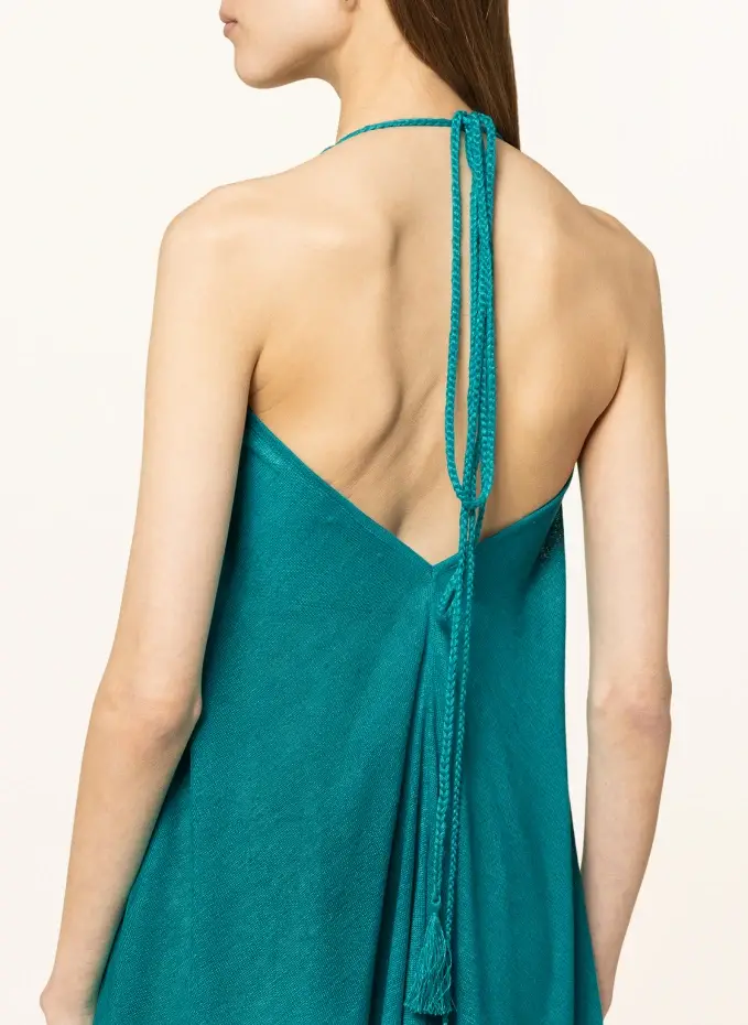 ALANUi Strickkleid GET LOST Aus Leinen