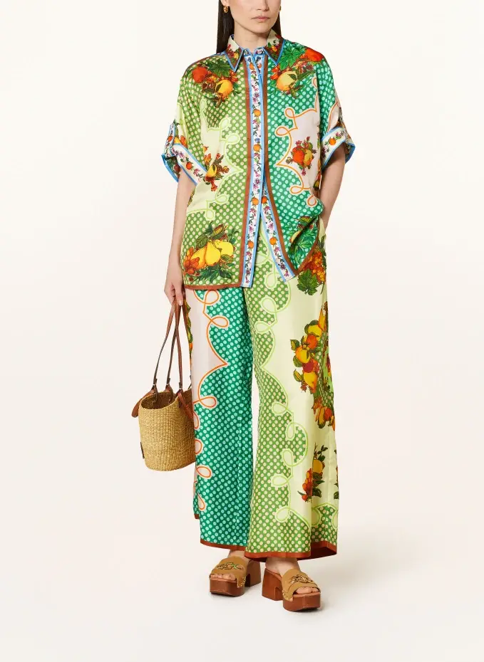 ALÉMAIS Hemdbluse Aus Seide