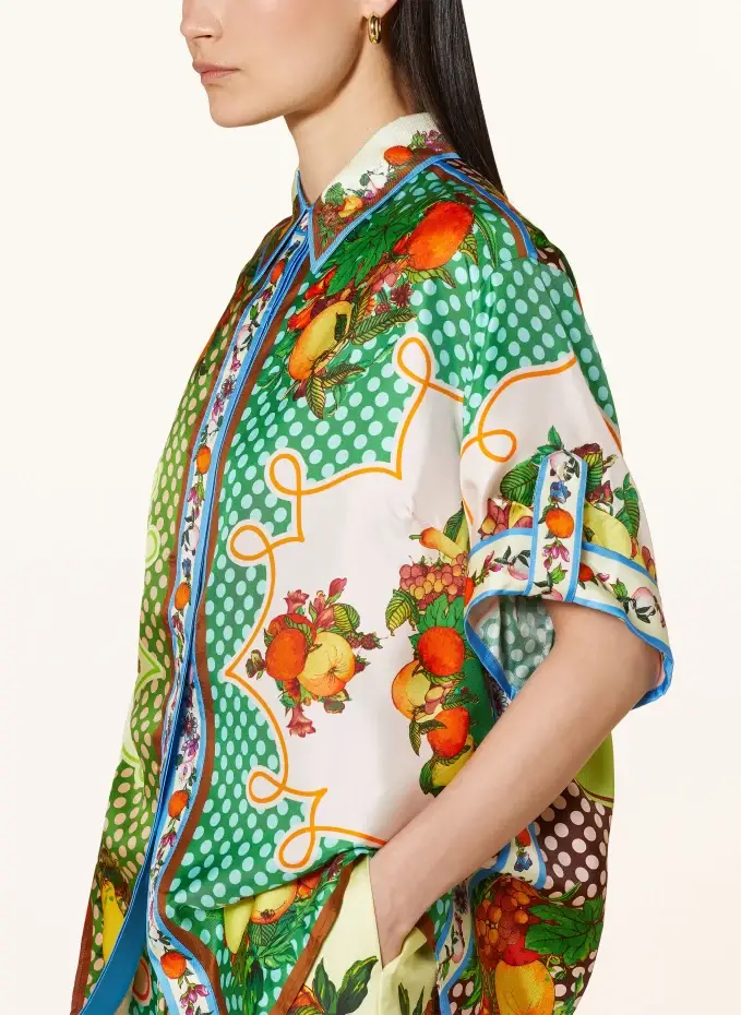 ALÉMAIS Hemdbluse Aus Seide