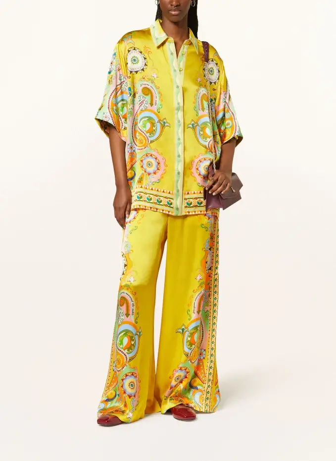 ALÉMAIS Hemdbluse PINBALL Aus Seide