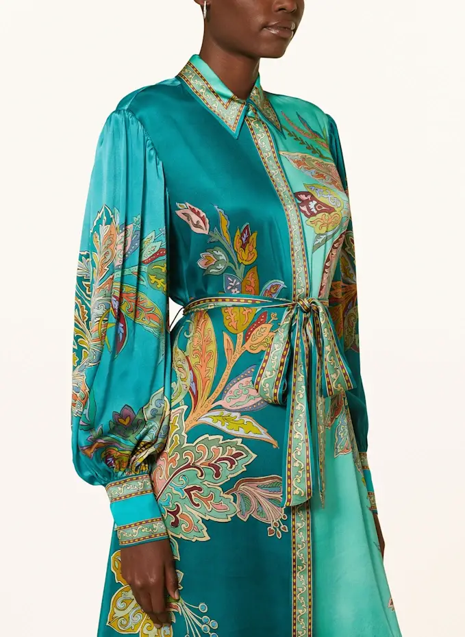 ALÉMAIS Hemdblusenkleid FRANCA Aus Seide