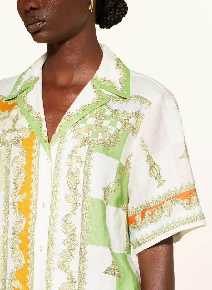 ALÉMAIS Leinenbluse CHECKMATE