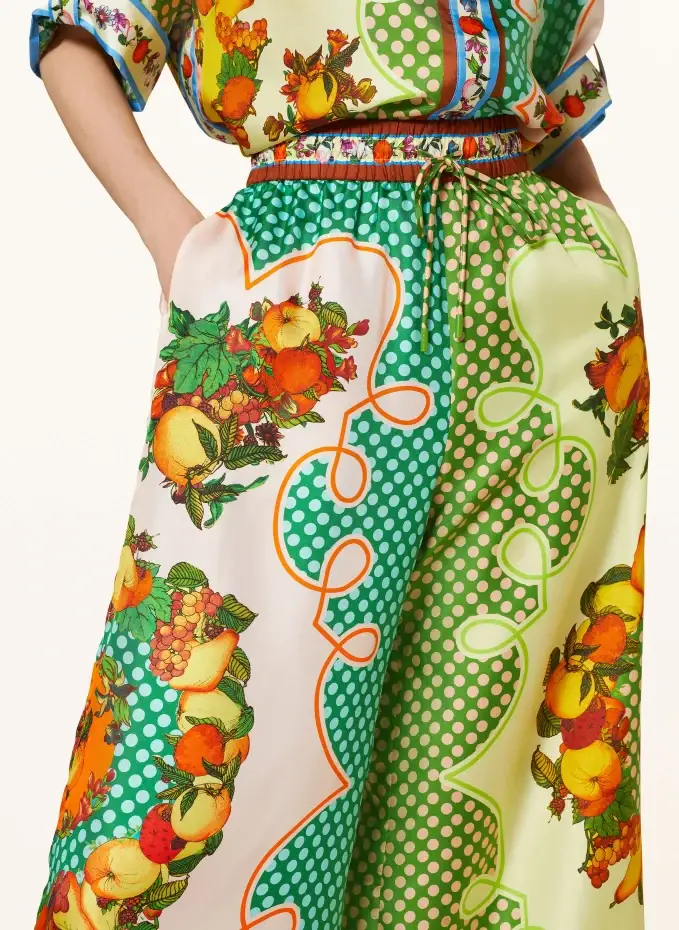 ALÉMAIS Marlenehose Aus Seide