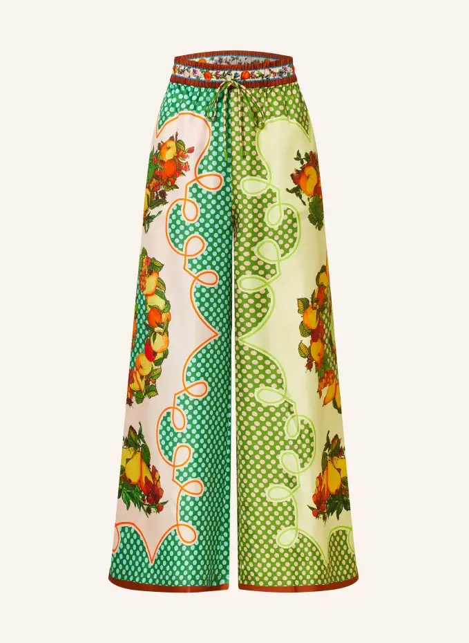 ALÉMAIS Marlenehose Aus Seide