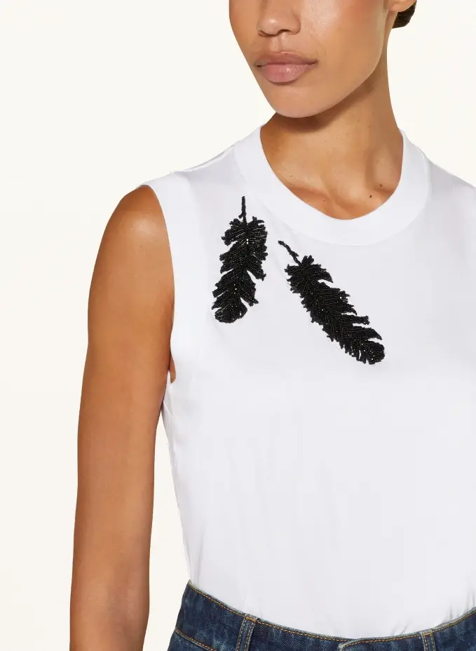 Alexander McQUEEN Top Mit Schmucksteinen