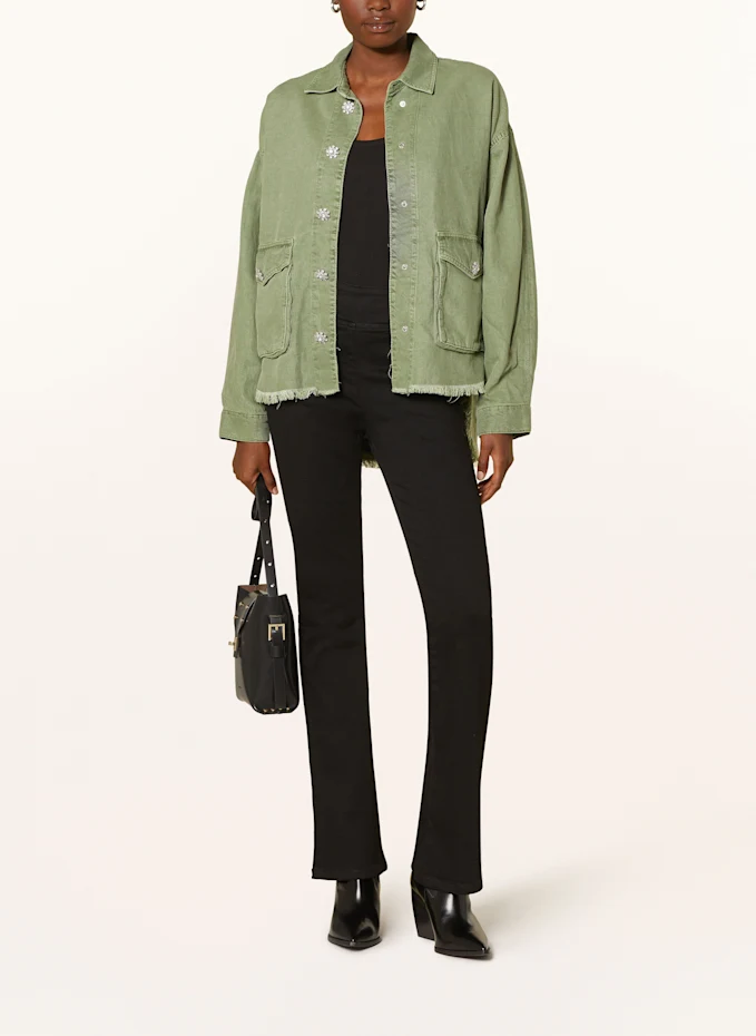 ALLSAINTS Jeansjacke HETTIE Mit Schmucksteinen