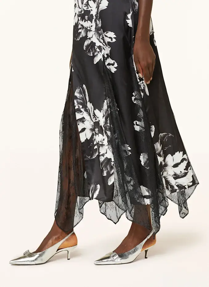 ALLSAINTS Satinkleid JASMINE Mit Spitze