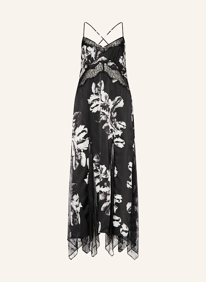ALLSAINTS Satinkleid JASMINE Mit Spitze