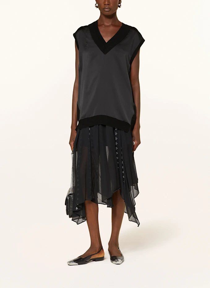 ALLSAINTS Top BERN Im Materialmix