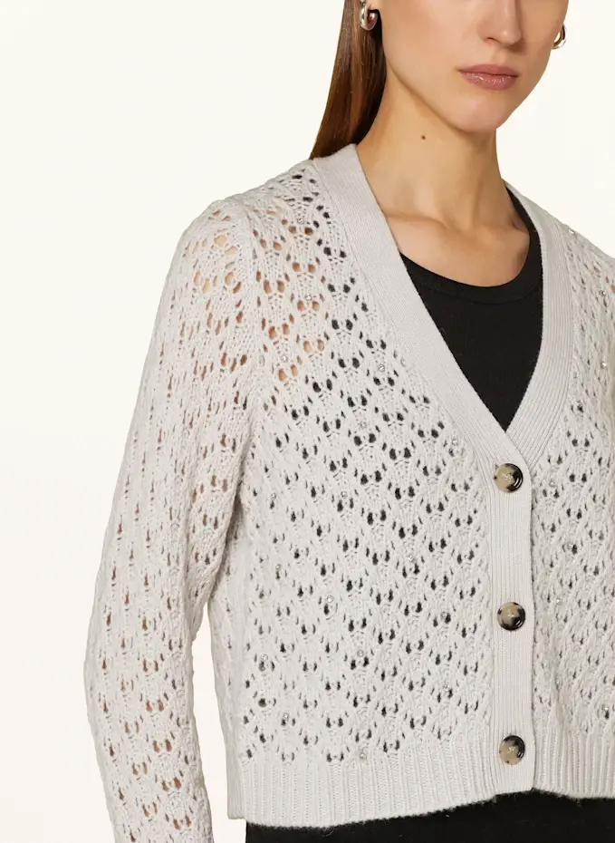 ALLUDE Strickjacke Mit Cashmere Und Schmucksteinen