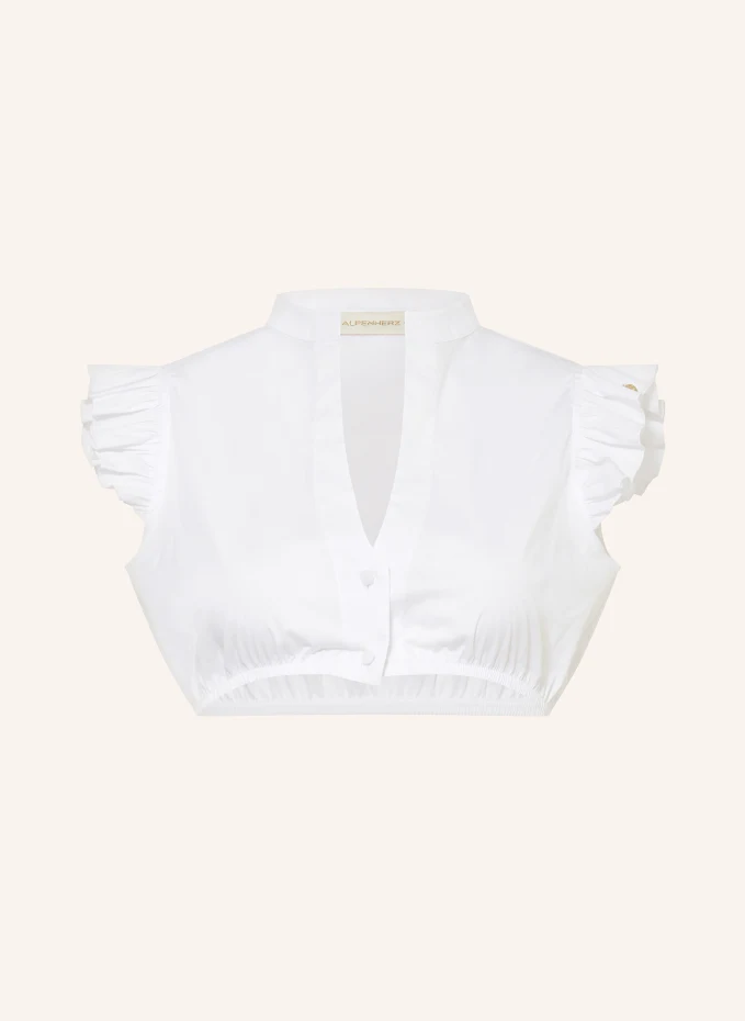 AlpenHERZ Dirndlbluse HELLIN Mit Rüschen