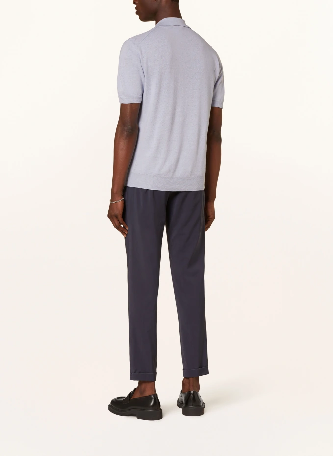 Altea Strick-Poloshirt Mit Leinen