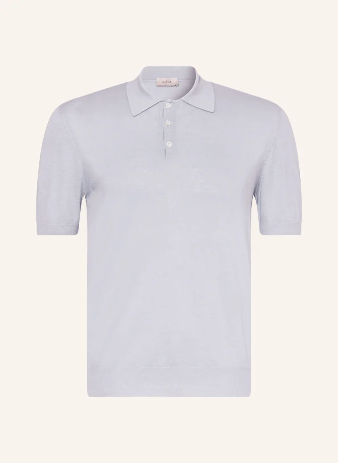 Altea Strick-Poloshirt Mit Leinen