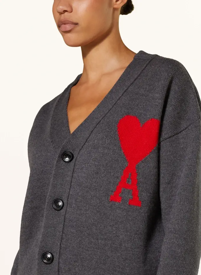 AMI PARIS Oversized-Strickjacke