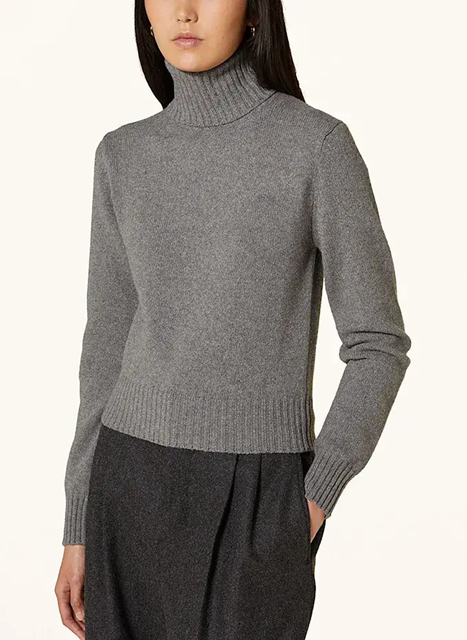 AMI PARIS Rollkragenpullover Aus Cashmere
