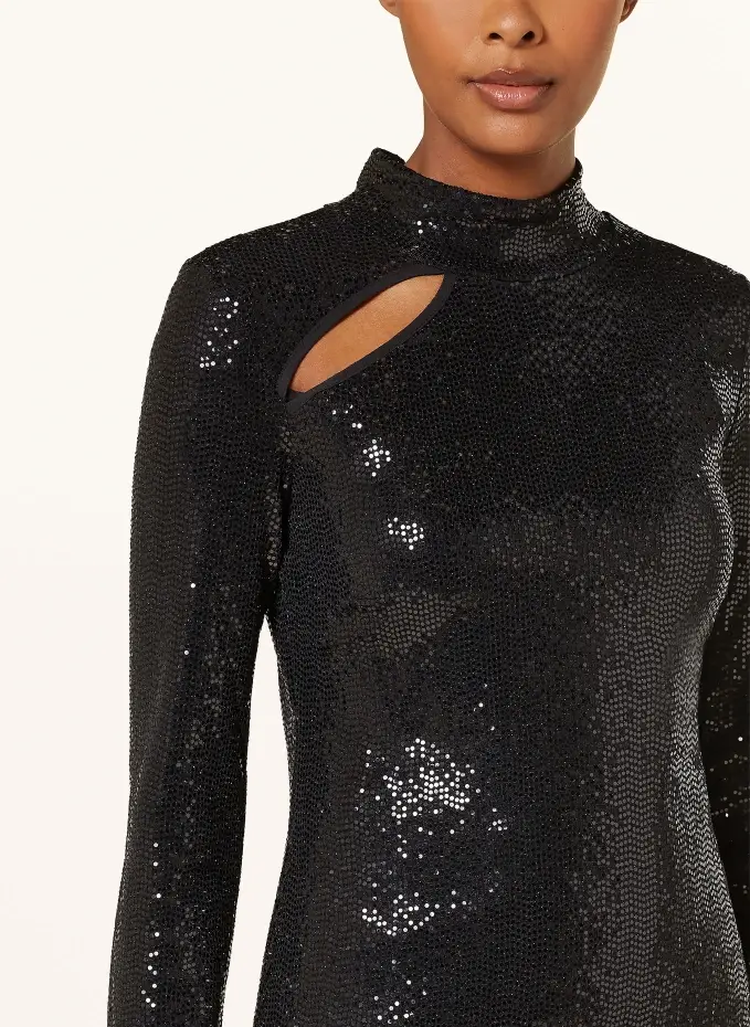 Ana Alcazar Blusenshirt Mit Pailletten Und Cut-out