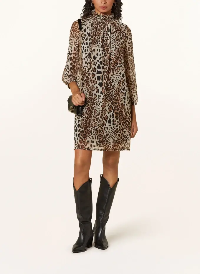 Ana Alcazar Mesh-Kleid Mit 3/4-Arm