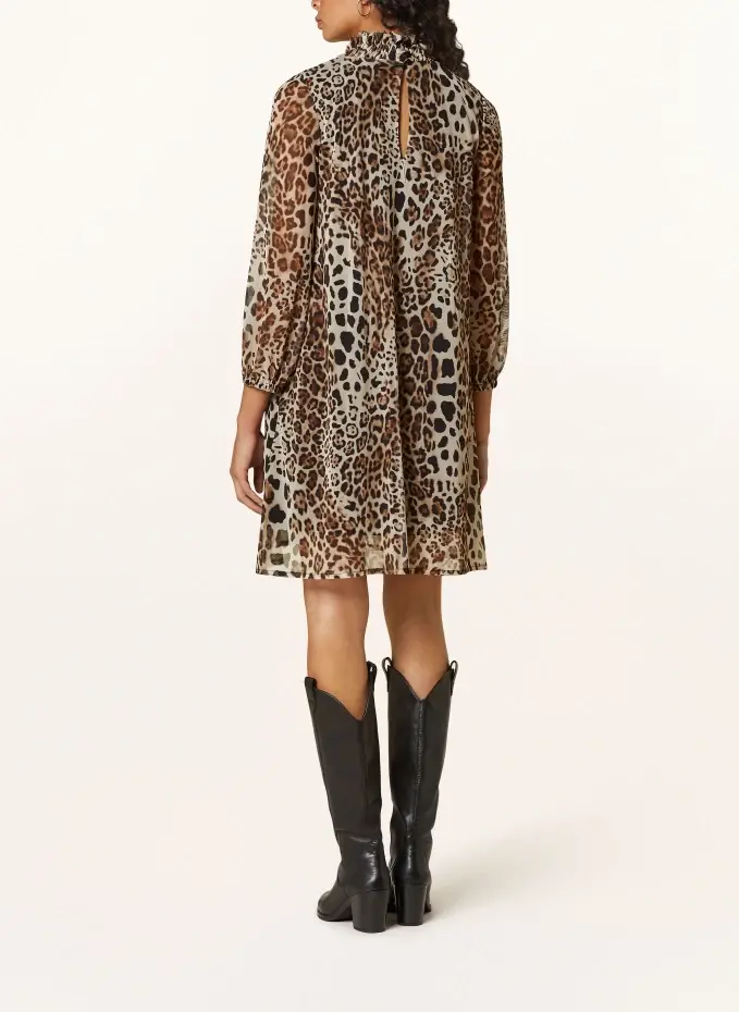 Ana Alcazar Mesh-Kleid Mit 3/4-Arm