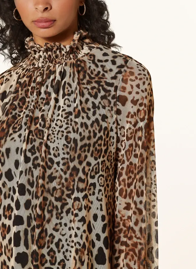 Ana Alcazar Mesh-Kleid Mit 3/4-Arm