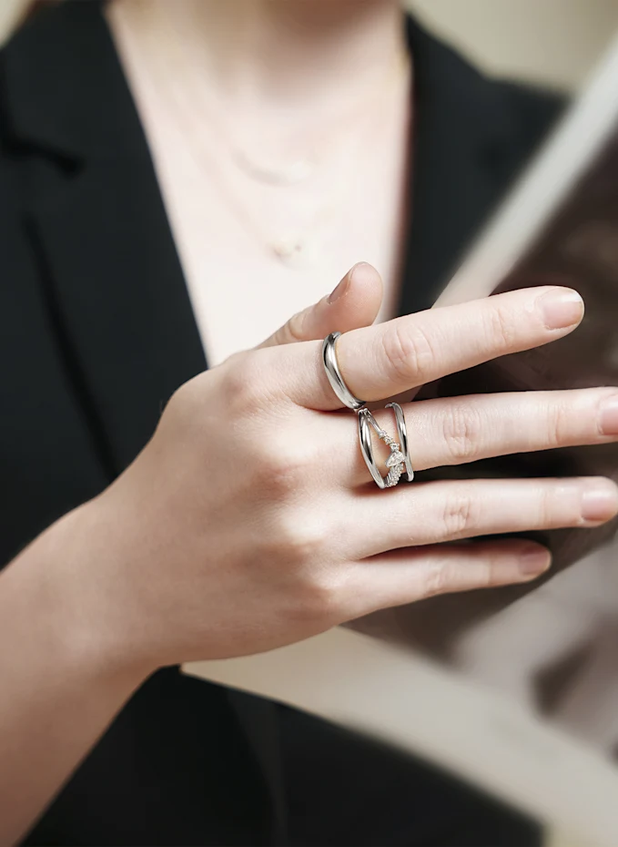 ANIA HAIE Ring Aus 925er Sterlingsilber