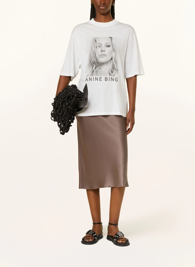 ANINE BING Satinrock Aus Seide