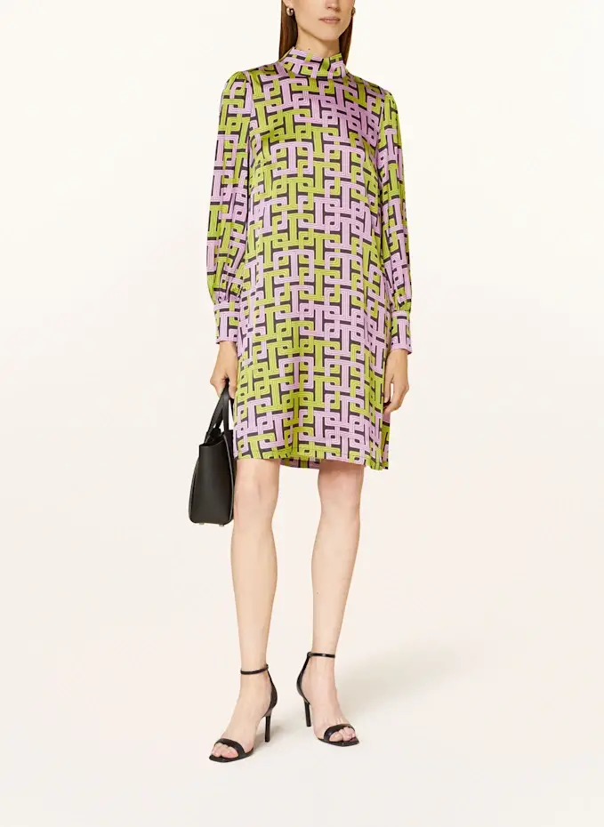 ANNA's Satinkleid Mit Seide