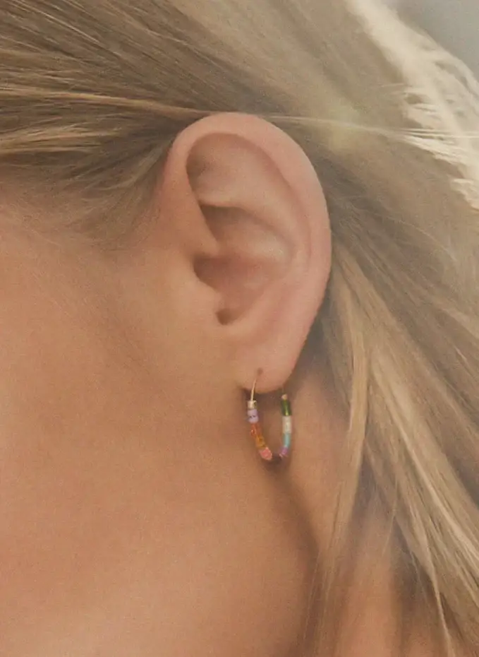 ANNI LU Ohrhänger HEARTY ELDORADO HOOP By GLAMBOU