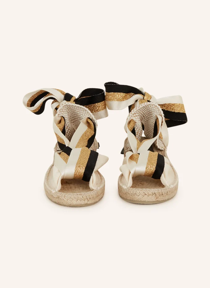 ANTONIA'S Plateau-Sandalen Mit Glitzergarn