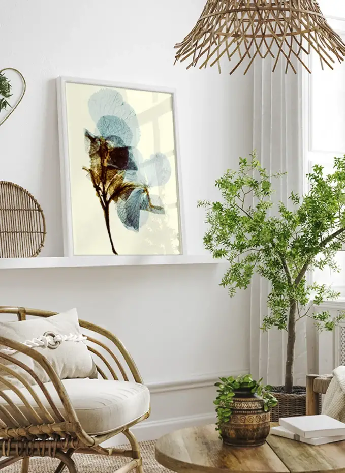 ANY IMAGE Wandbild BLUMENTEXTUR Mit Rahmen