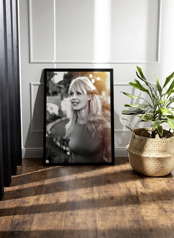 ANY IMAGE Wandbild BRIGITTE BARDOT Mit Rahmen