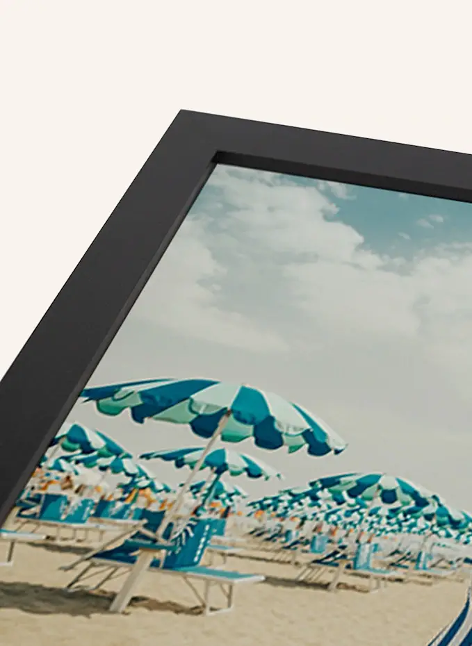 ANY IMAGE Wandbild FRAU IN BLAU Mit Rahmen