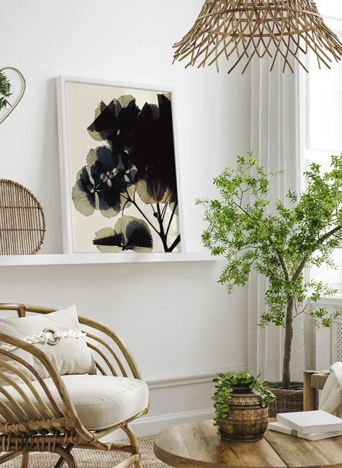 ANY IMAGE Wandbild HORTENSIE Mit Rahmen