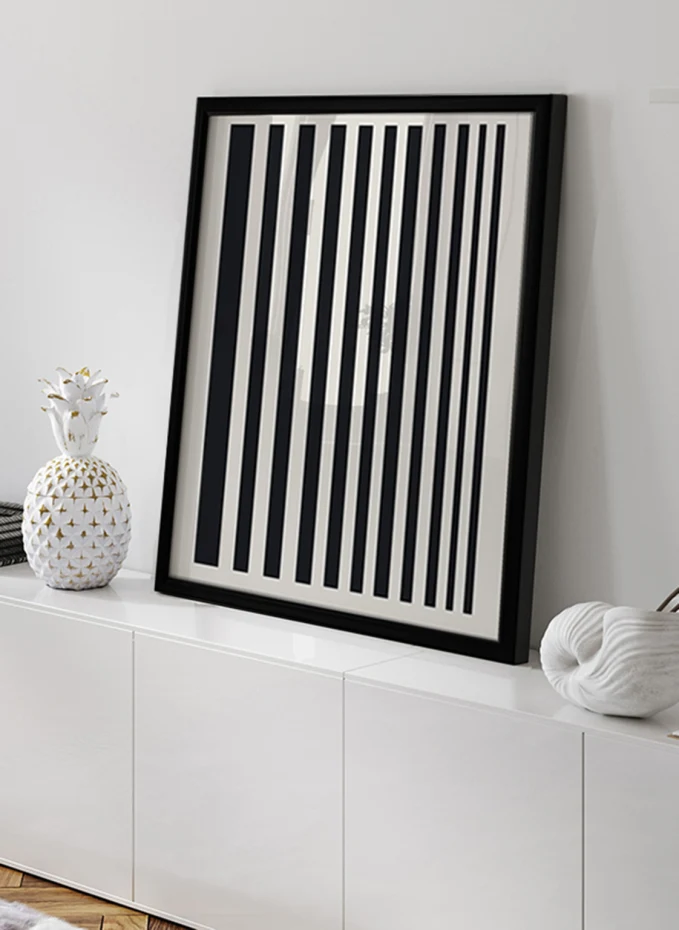 ANY IMAGE Wandbild PARALLELE LINIEN Mit Rahmen