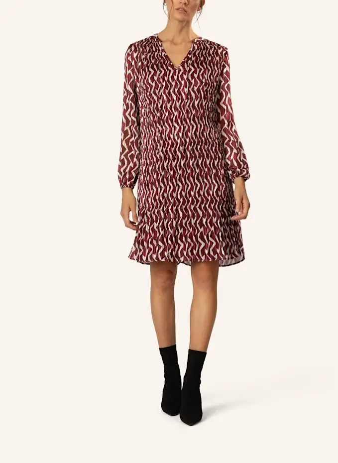 APART Bedrucktes Plisseekleid