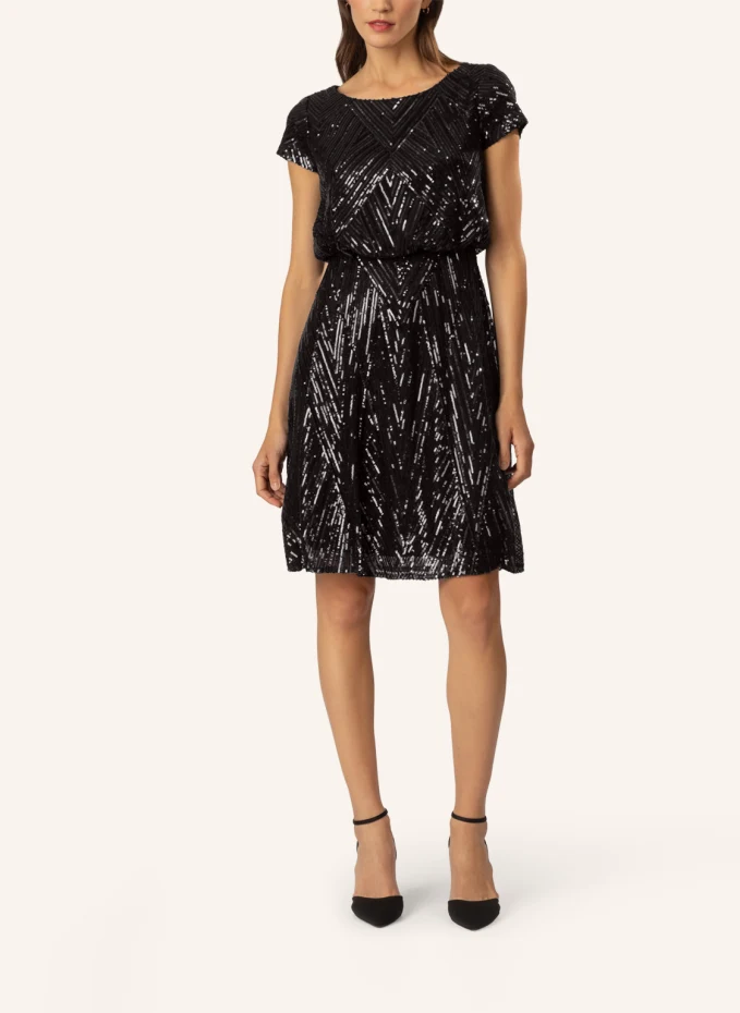 APART Pailletten Besticktes Cocktailkleid