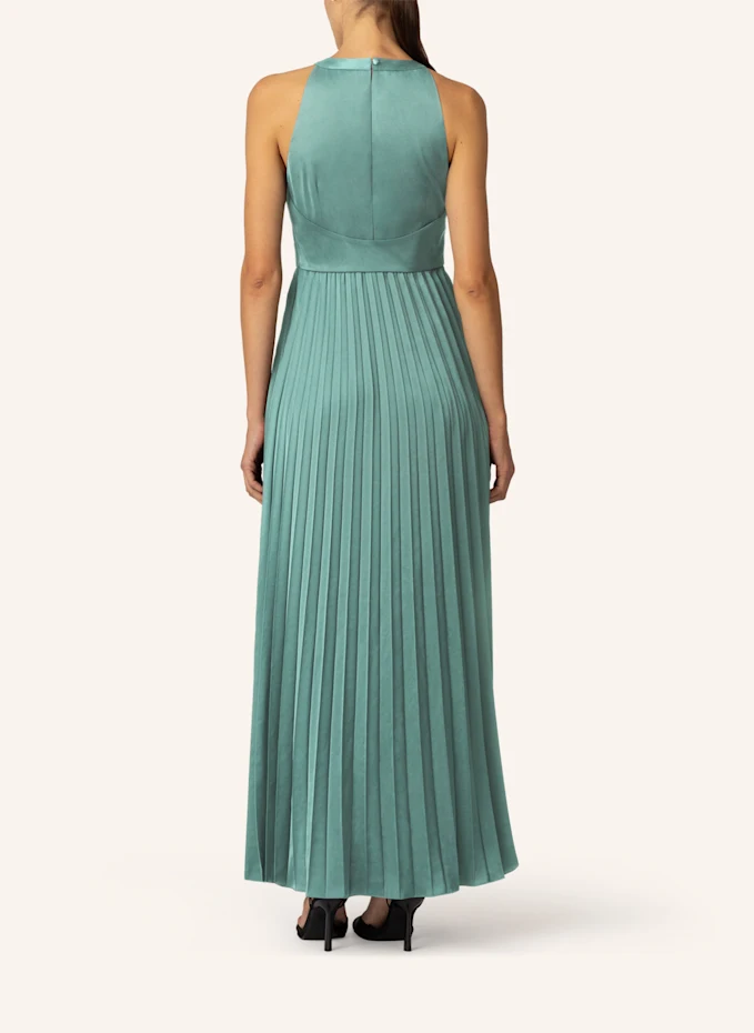 APART Satin-Plisseekleid