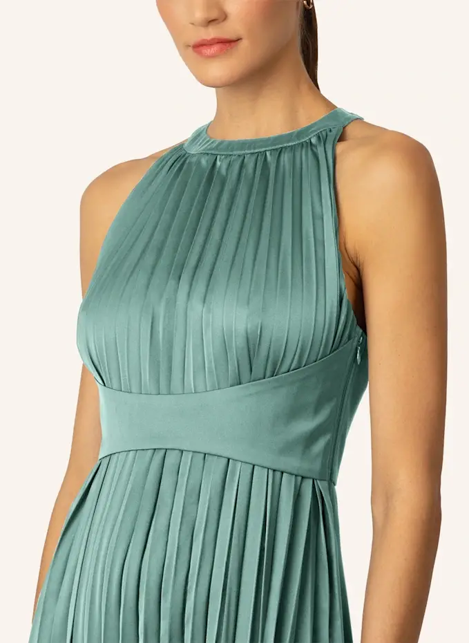 APART Satin-Plisseekleid