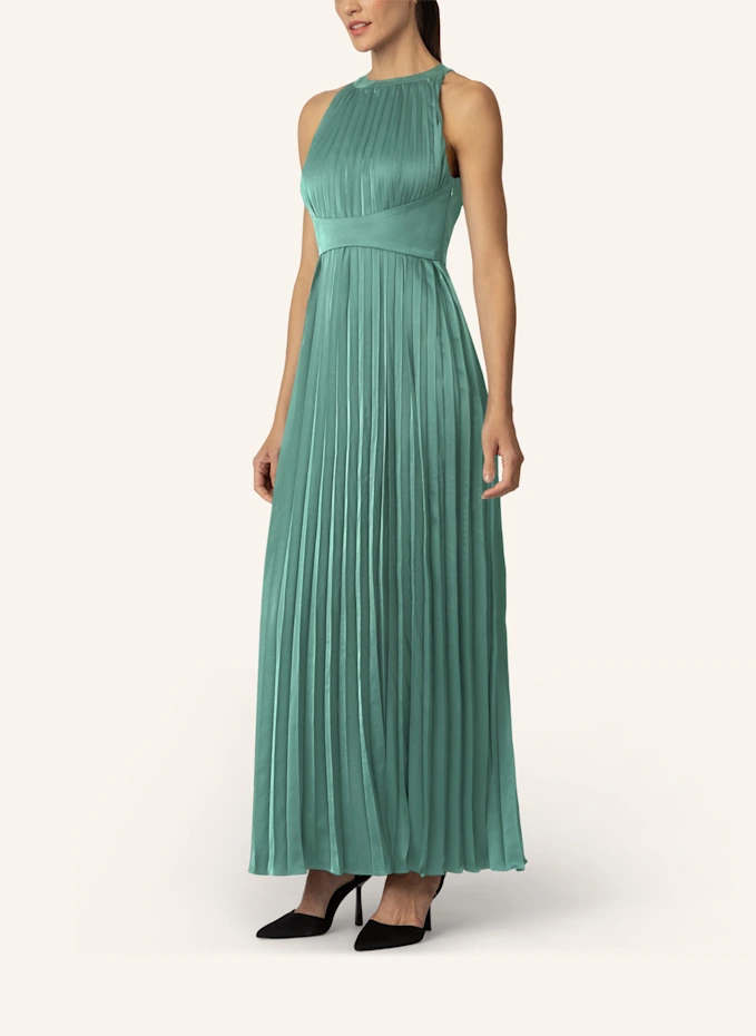 APART Satin-Plisseekleid