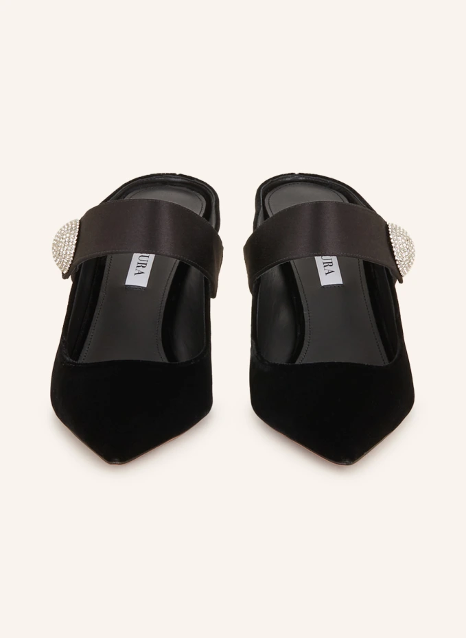 AQUAZZURA Mules CRYSTAL MACARON 75