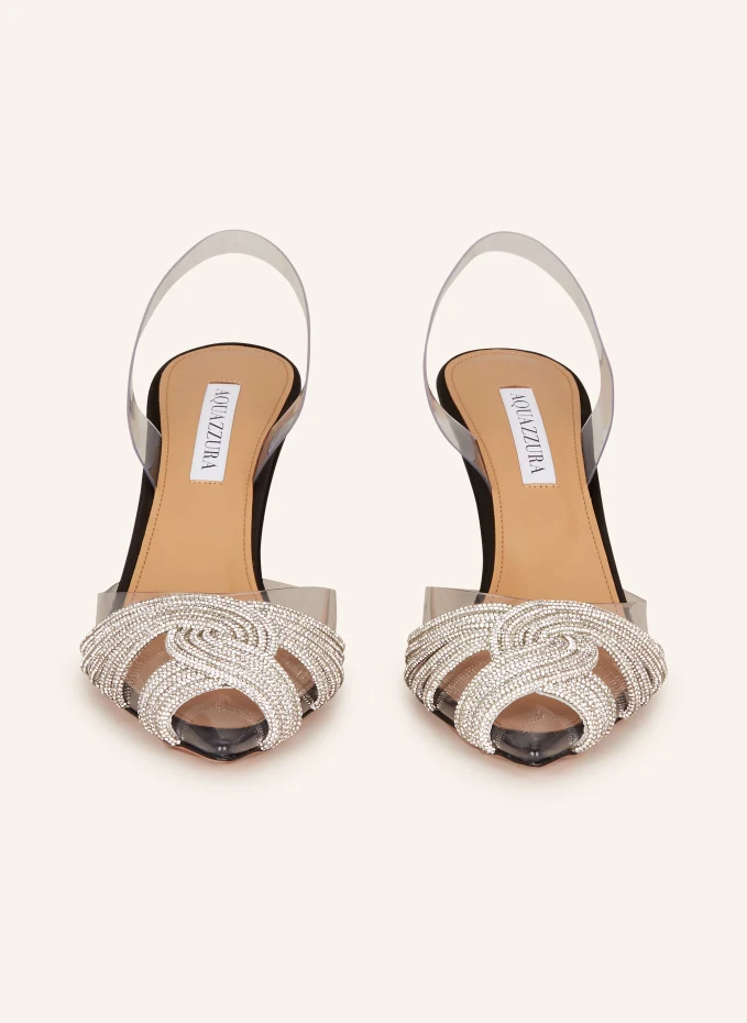 AQUAZZURA Slingpumps GATSBY Mit Schmucksteinen