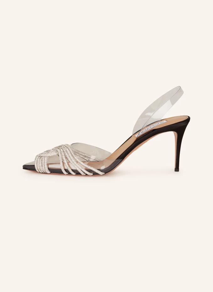 AQUAZZURA Slingpumps GATSBY Mit Schmucksteinen