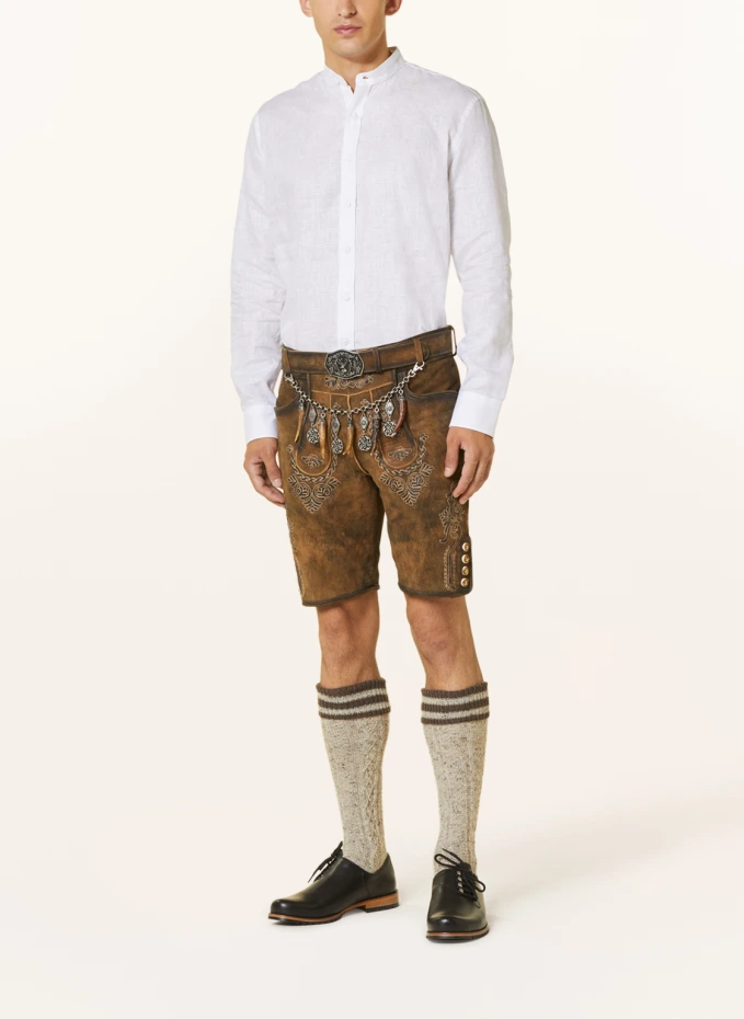 Arido Trachtenhemd Regular Fit Mit Stehkragen