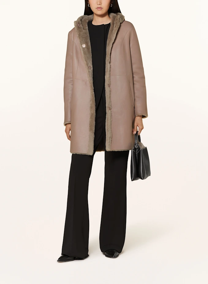 ARMA Ledermantel Zum Wenden